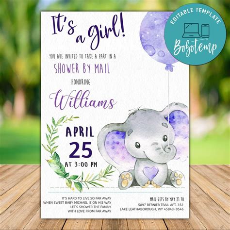 Free Printable Baby Invitations For Girl
