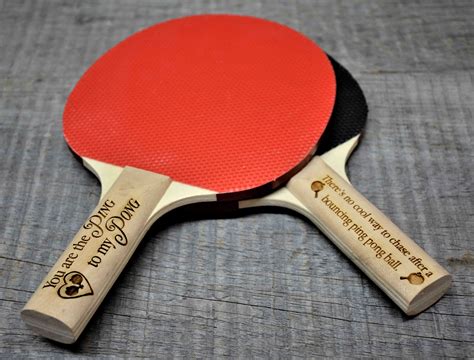 Custom Ping Pong Paddles Any Text Engraved For Free Table Etsy