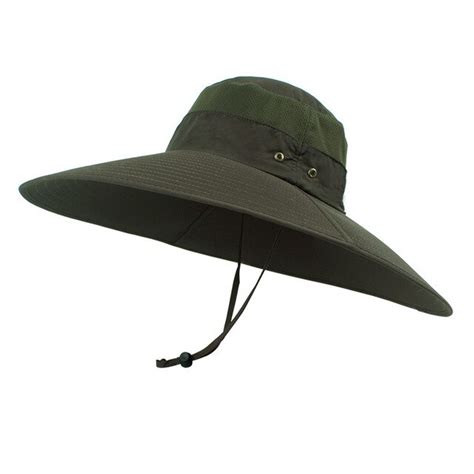 15cm Super Long Wide Brim Bucket Hat Breathable Quick Dry Men Women