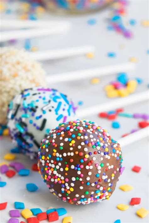 This cake pops recipe is a copycat of starbucks' birthday cake pop. How to Make Cake Pops and Cake Balls - CakeWhiz