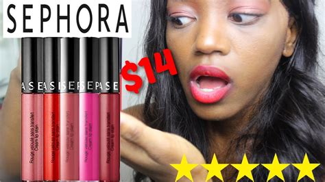 5 Best Sephora Cream Lip Stains For Dark Skin Girls Lip Swatches