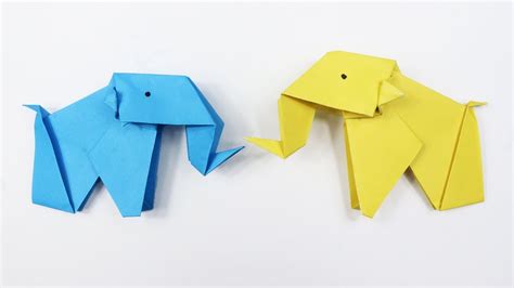 How To Make An Easy Origami Elephant Diy Paper Elephant Instructions