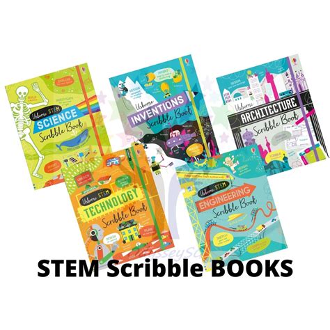 Usborne Stem Scribble Learning Book Science Inventions