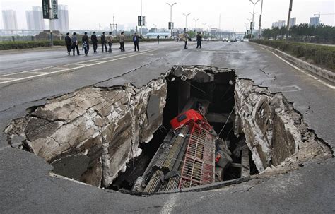 Massive Sinkholes Wreak Havoc Natural Disasters Around The Worlds Jilin