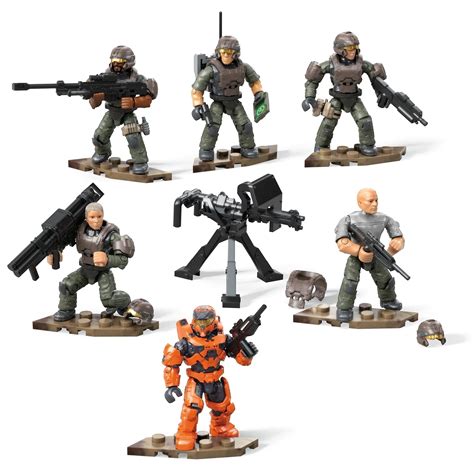 Mega Construx Halo Infinite Unsc Marine Armor Pack Grn Collectible Micro Action Figures Gifts