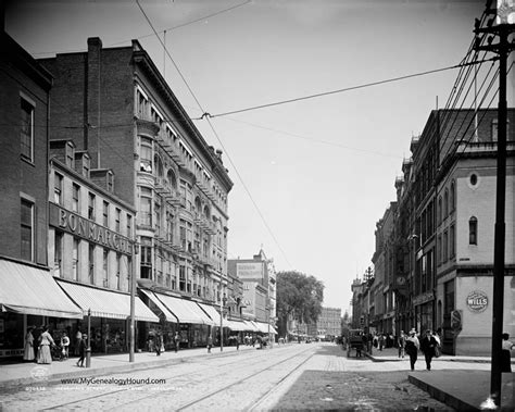 Lowell Massachusetts Merrimack Street Looking East 1908 Historic Photo