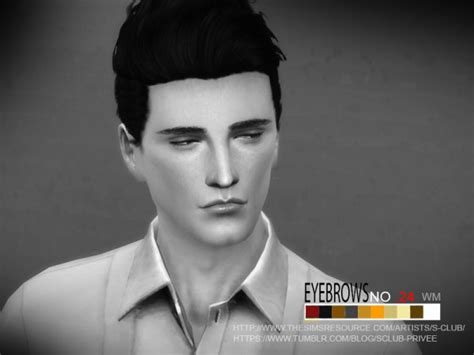 The Sims Resource Eyebrows 24 M By S Club Sims 4 Downloads