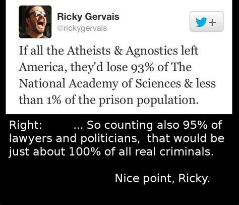 ricky gervais quotes atheism quotesgram