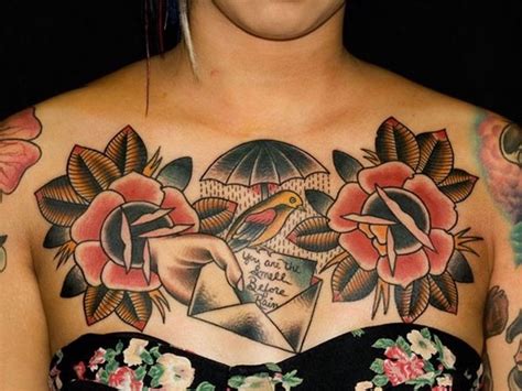 1001 Ideas For Beautiful Chest Tattoos For Women