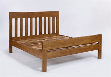 Valencia Rustic Oak Double Bed Frame Solid Wood Bedroom Furniture