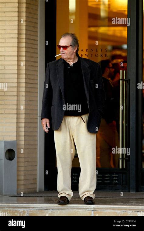 Jack Nicholson Leaving Barneys New York In Beverly Hills With A