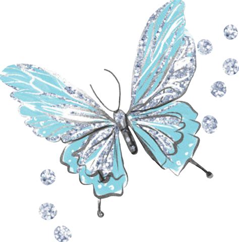 Silver Butterfly Png Free Logo Image