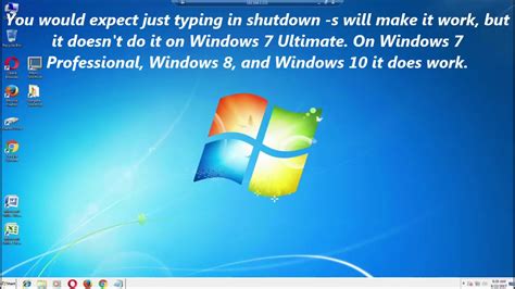 Windows 7 Ultimate Shutdown Command Prompt Youtube