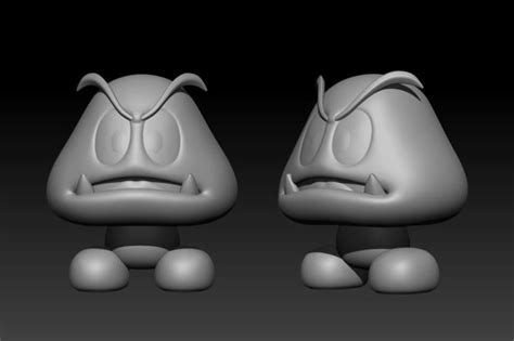 Goomba Cartoon Character 3d Model 3d Printable Cgtrader