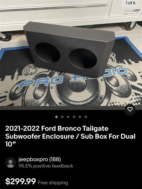Check Out This Tailgate Subwoofer Enclosure Bronco6g 2021 Ford