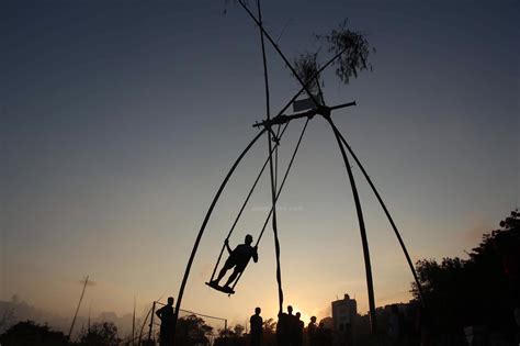 Swinging On A Dashain Swing Photo Feature Nepal Live Today Nepal