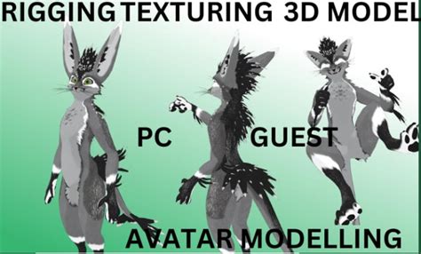 Create And Retexture Vrchat Avatar D Furry Nsfw Sfw Avatars By Dave