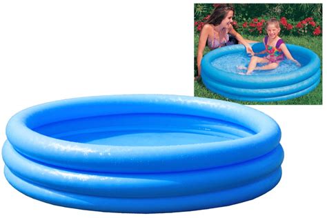 Intex 45 X 10 3 Ring Crystal Blue Pool In Polybag Ty9590 59416np