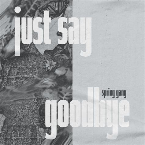 Spring Gang Just Say Goodbye Lyrics Genius Lyrics