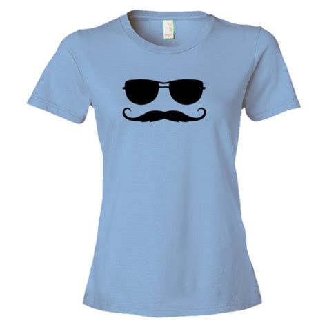 Womens Ray Ban Sunglasses With Killer Mustache Tee Shirt