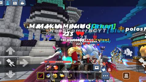 Playing Bedwars With Youtuber Blockman Go Bedwars Youtube
