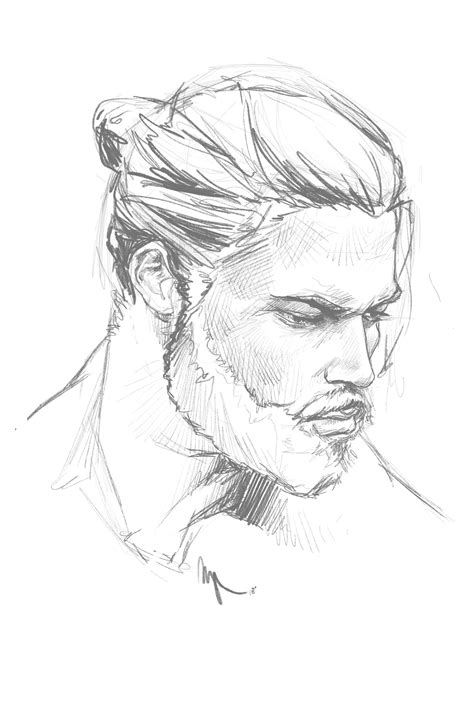 How To Draw A Bearded Man At How To Draw