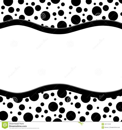 It will go great with jeans or a sassy dress. Black And White Polka Dot Background With Ribbon Stock ...