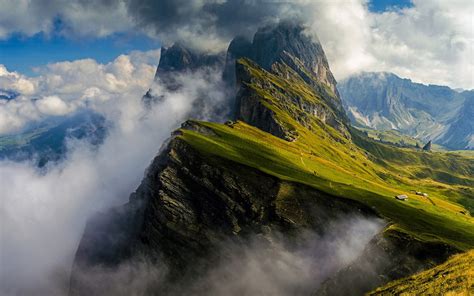 Dolomites Mountain Range Is Located In The Northeast Of