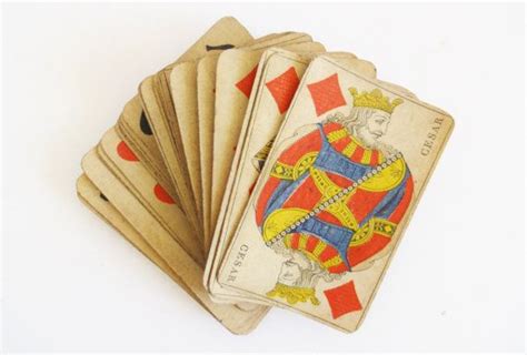 Vintage Antique 19th Century C 1875 French Playing Cards With Etsy
