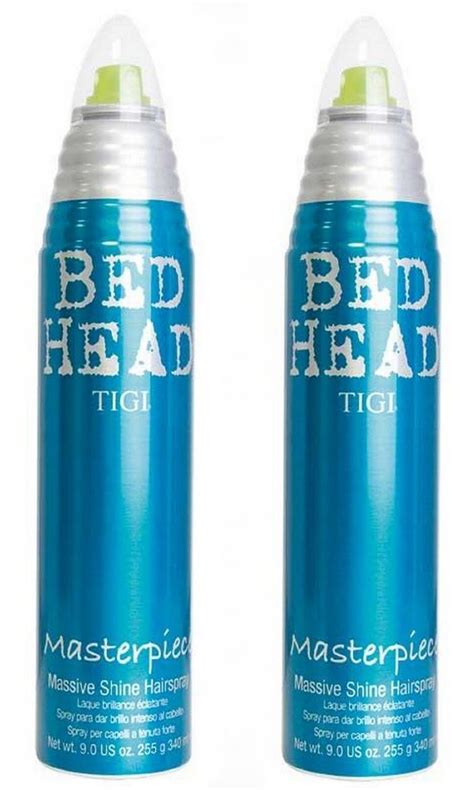 Amazon Com Tigi Bed Head Masterpiece Massive Shine Hairspray Duo Pack