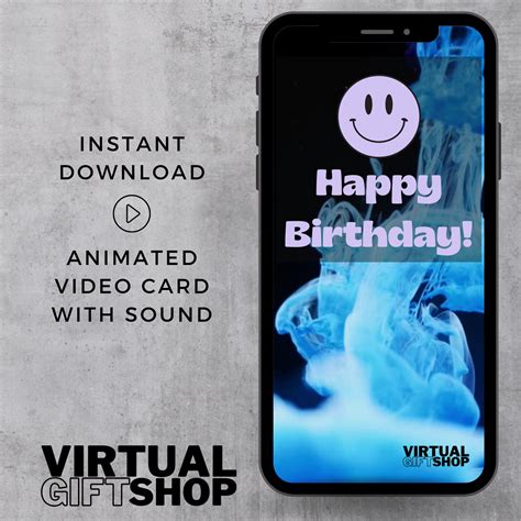 Happy Birthday Trippy Card Animated E Card With Sound Etsy