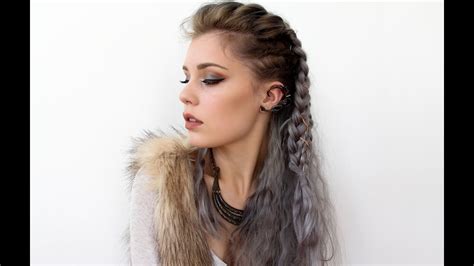 I'm back with a requested viking inspired hair tutorial. Vikings Lagertha Inspired Hair Tutorial - YouTube