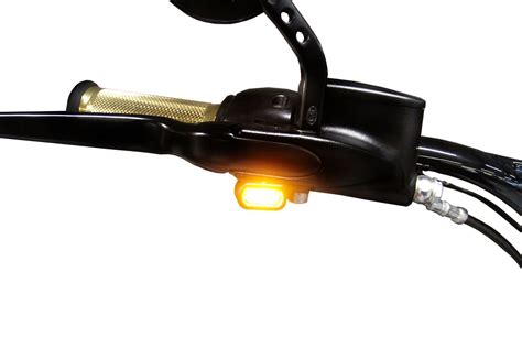 Thunderbike Turn Signals Stripe In Black Finish With Smoked Lens For