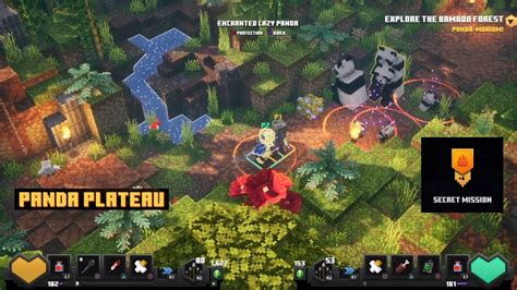 Minecraft Dungeons Panda Plateau Co Op Walkthrough Jungle Awakens Dlc