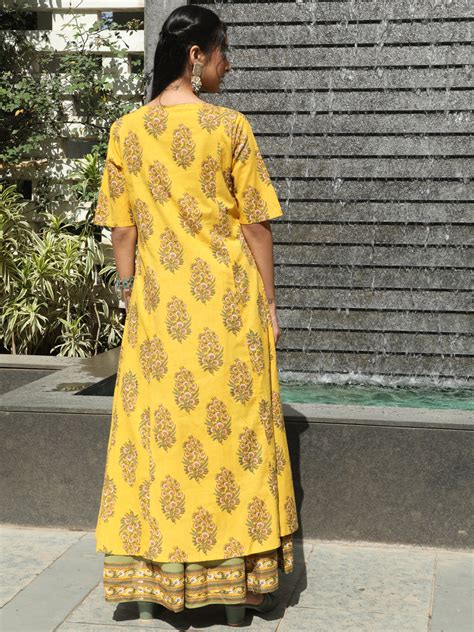 Yellow Floral Print Maxi Dress Aks Clothings
