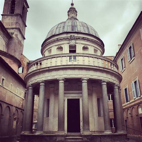 Architect Design Bramantes Tempietto Rome