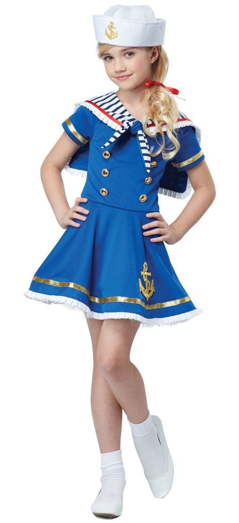 Sailor Girl Child Costume Girl Costumes Girls Sailor Dress Sailor Dress