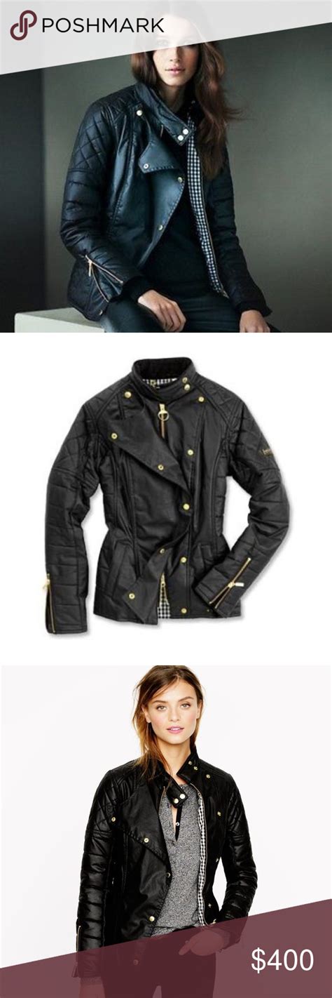 Barbour Waxed Cotton Axle Moto Jacket Sz 8 Waxed Cotton Jacket Jackets Clothes Design