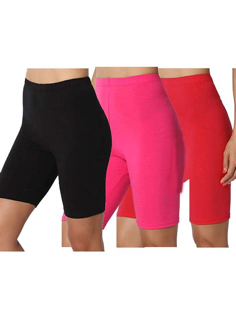 3 Pieces High Waist Biker Shorts Pant For Women Summer Casual Jogger Gym Yoga Shorts Ladies