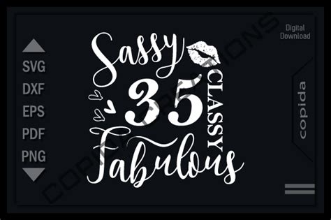 Sassy 35 Classy Fabulous Svg Cut File Graphic By Copida · Creative Fabrica
