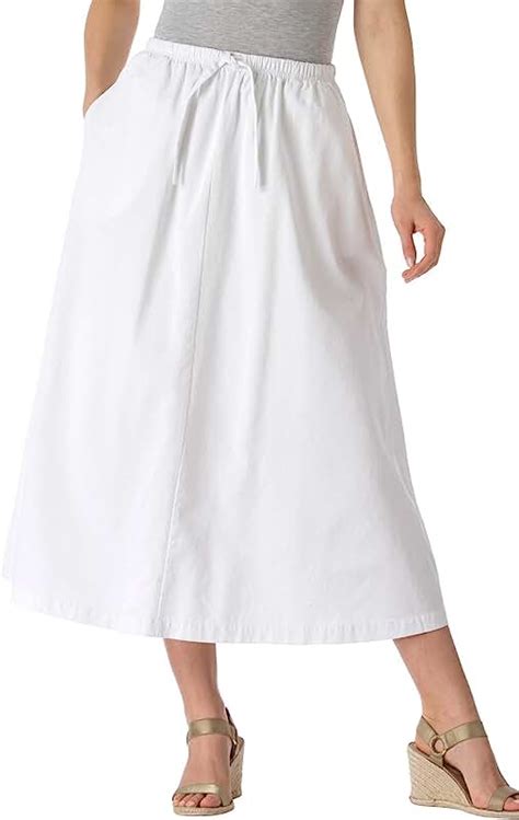 Petite White Skirt