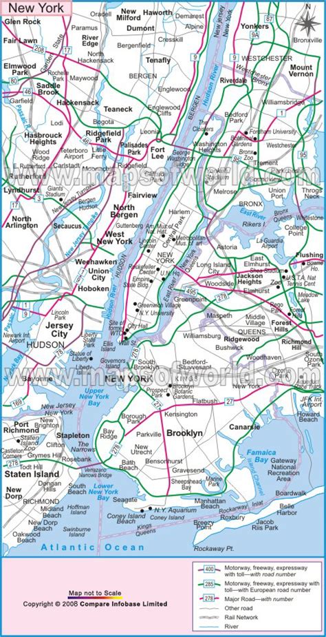 🌎 map of new york city (new york / usa), satellite view: www.Mappi.net : Maps of cities : New York City