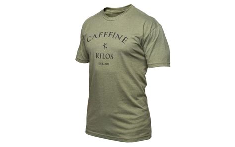 Caffeine And Kilos Standard Issue Shirt Olive Green Rogue Fitness