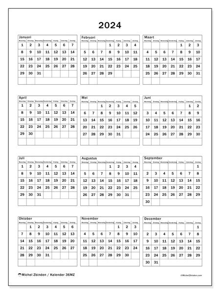 Kalender Mei 2024 36 Michel Zbinden Nl