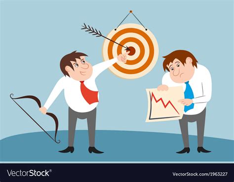 Businessman Characters Winner And Loser Concept Vector Image