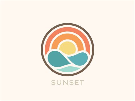 Sunset Sunset Logo Logos Logo Design