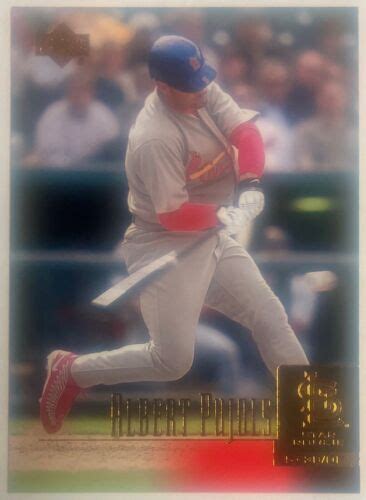 2001 Upper Deck Star Rookie 295 Albert Pujols Rookie Card Cardinals Ebay