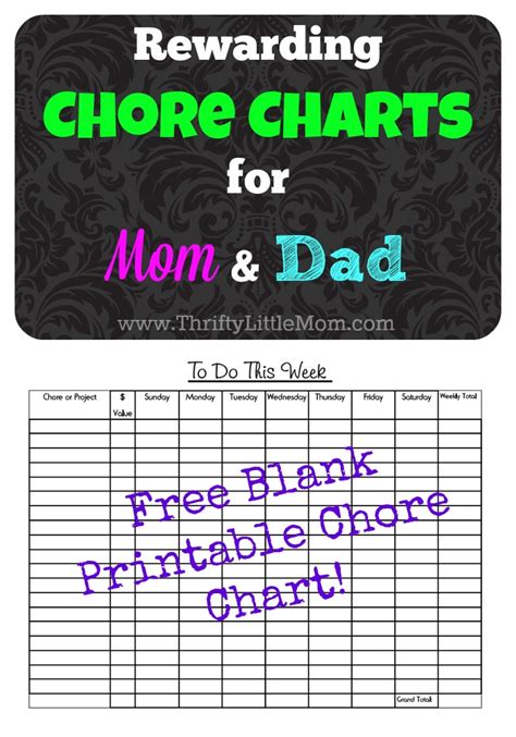 Dentrodabiblia Chores List For Adults Printable