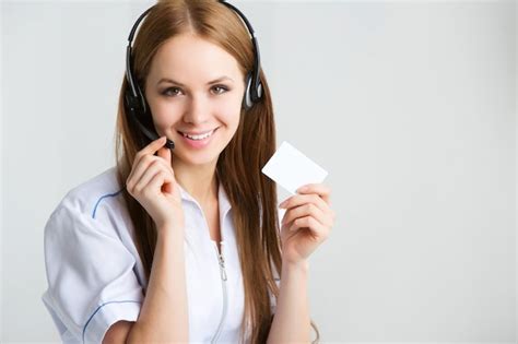 Premium Photo Woman Customer Service Worker Call Center Smiling Operator With Phone Headset