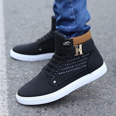 Nice New Men Shoes Casual Shoes Lace Up Flat Heel Canvas